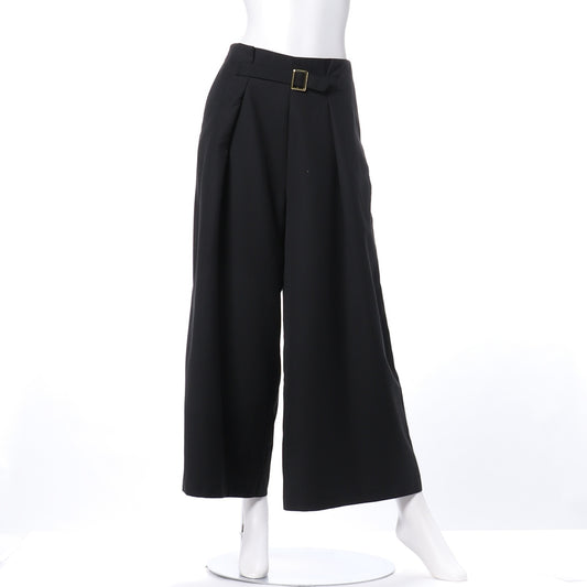 ウエストベルトワイドパンツ