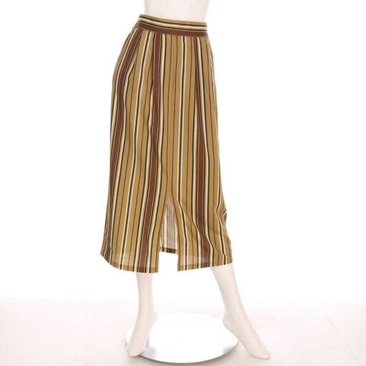 マルチストライプ柄タイトスカート