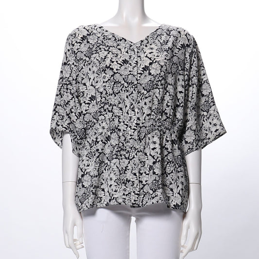 フラワープリントブラウス