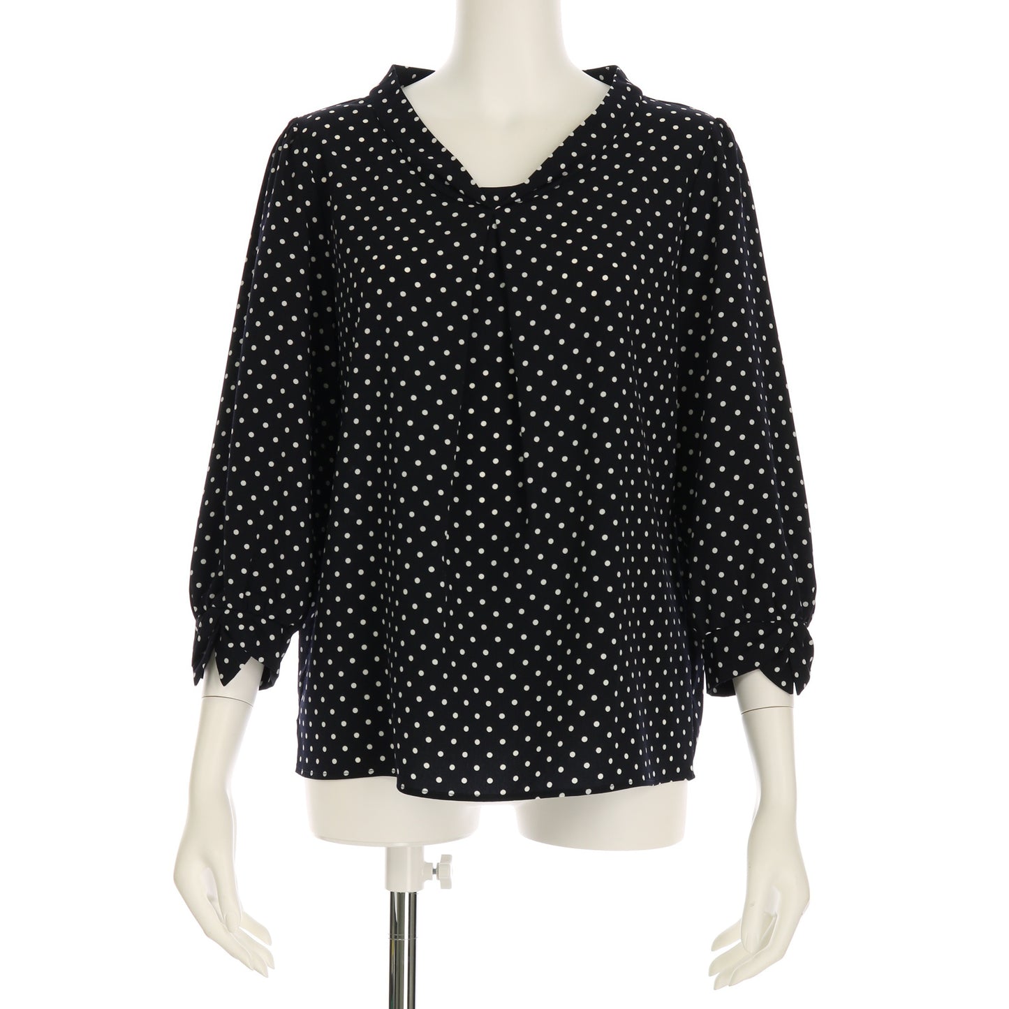 ドット柄デザインブラウス
