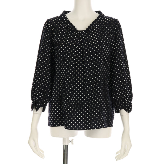ドット柄デザインブラウス