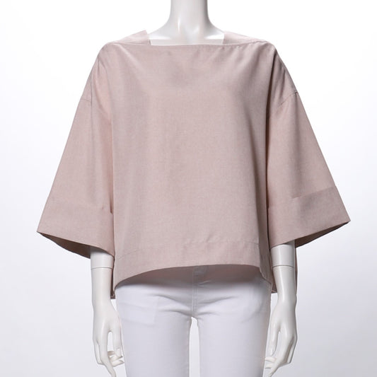 ゆったりシルエットスクエアネックブラウス