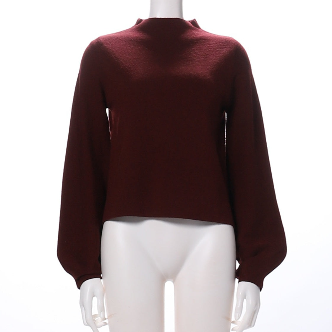 袖ボリュームデザインニット