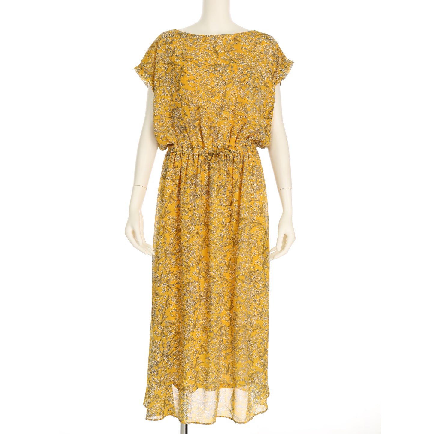 細かな花柄ワンピース