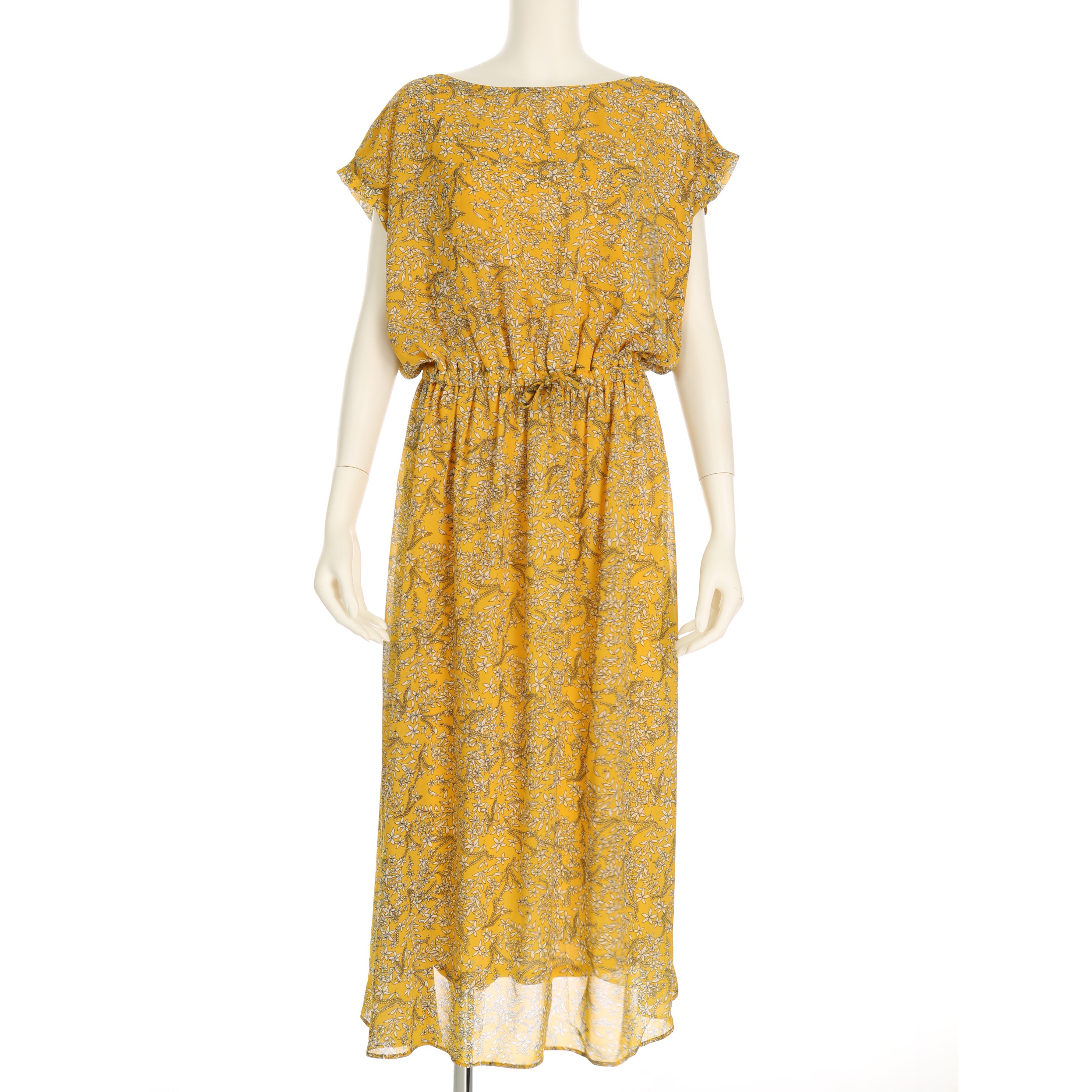 細かな花柄ワンピース