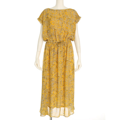 細かな花柄ワンピース