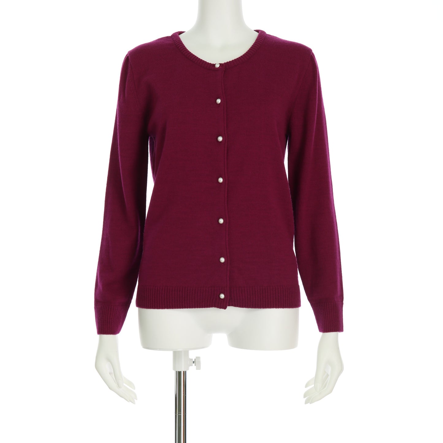 パールボタンニットカーディガン