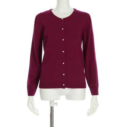 パールボタンニットカーディガン