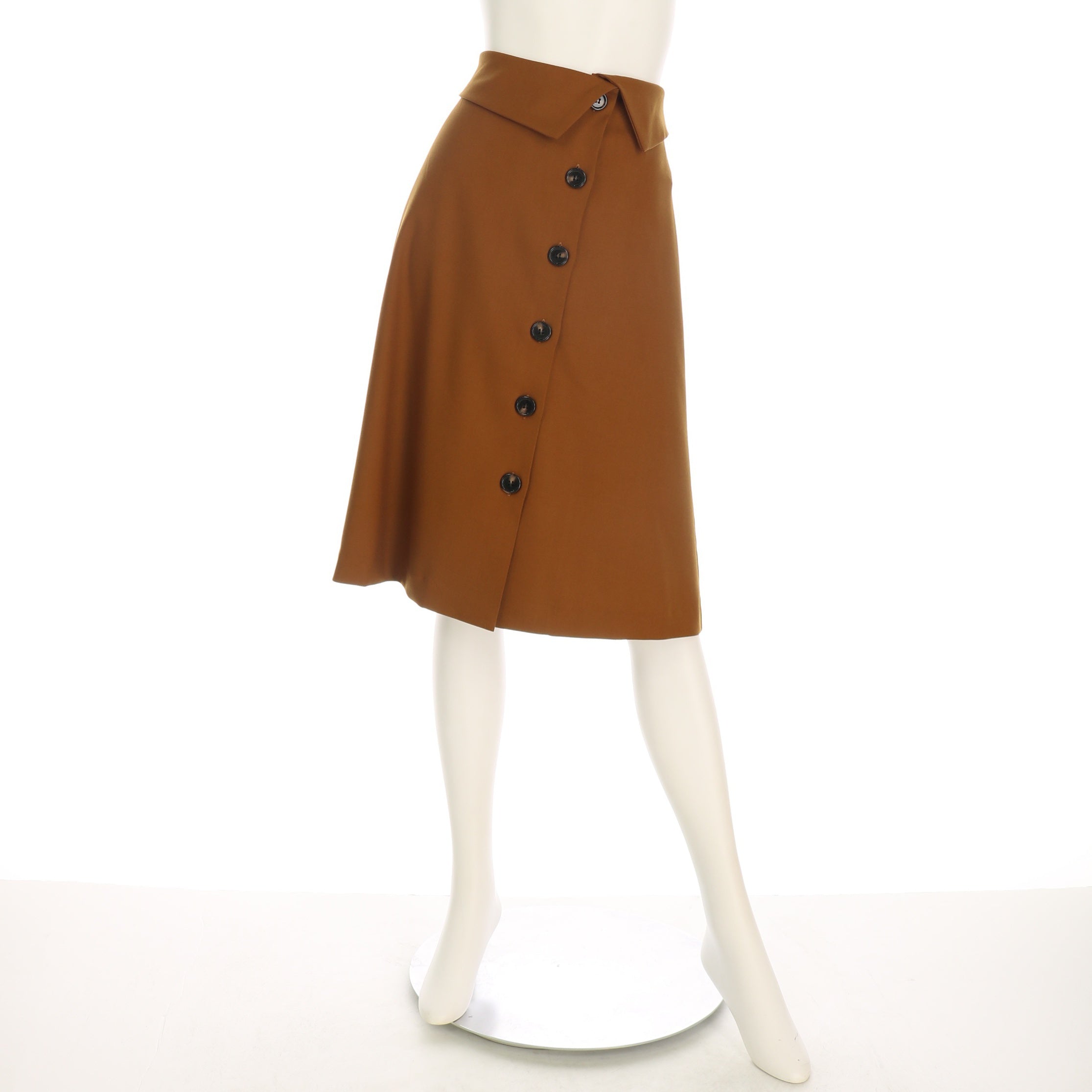 ウエスト折り返しラップ風スカート