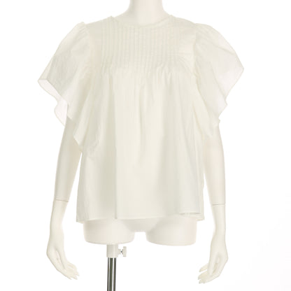 ピンタックフレアスリーブブラウス