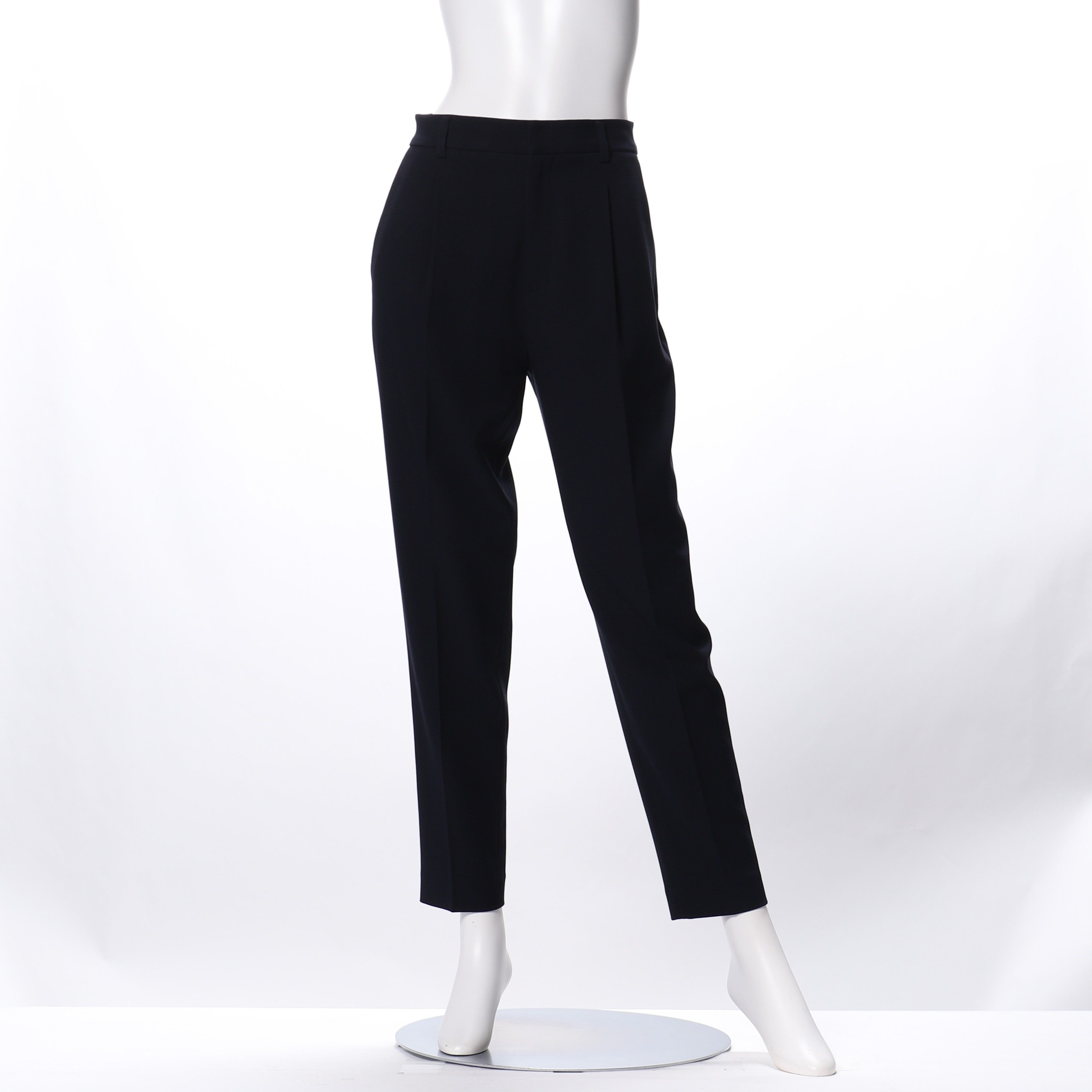 カルゼ後染めストレッチテーパードパンツ