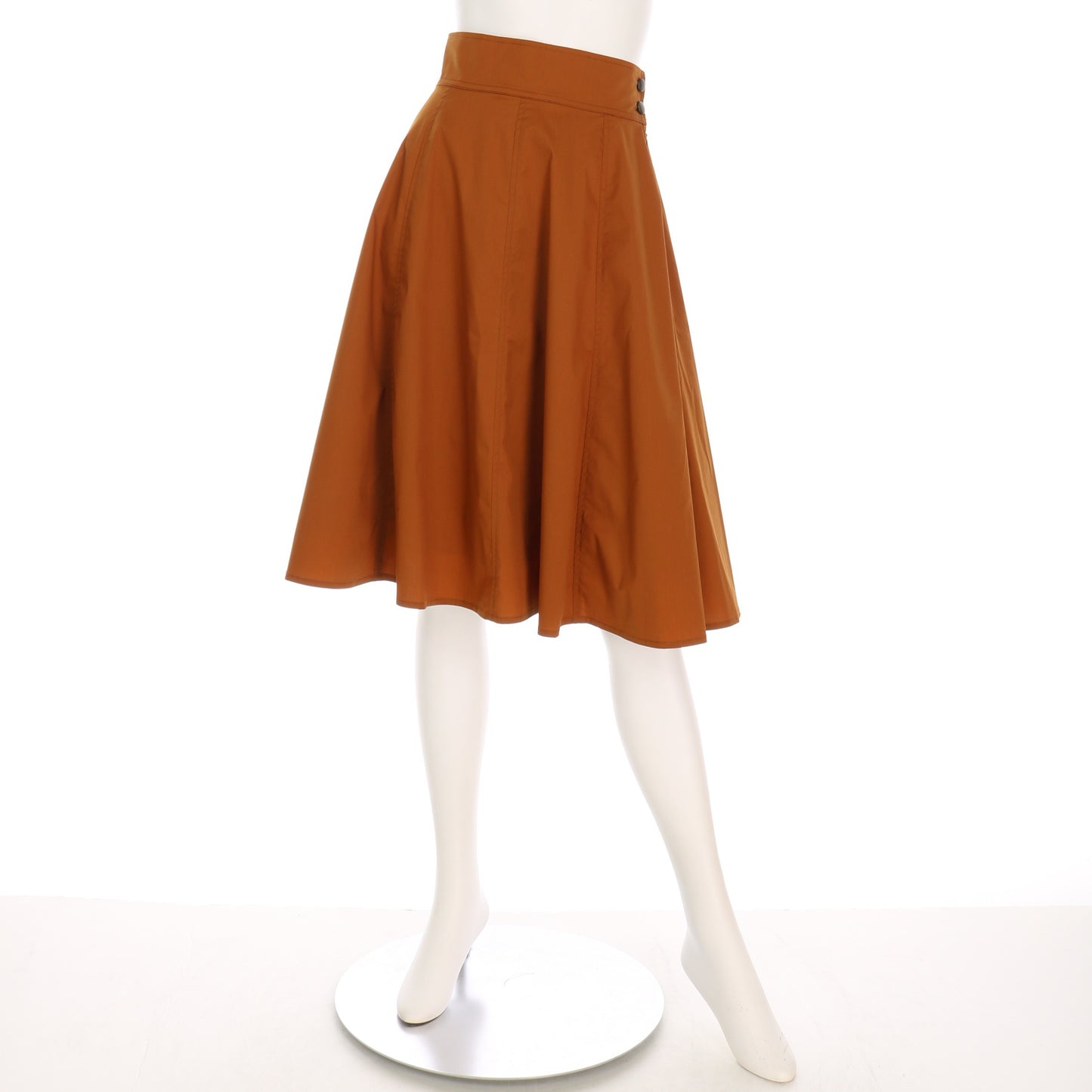 ウエストボタンフレアスカート