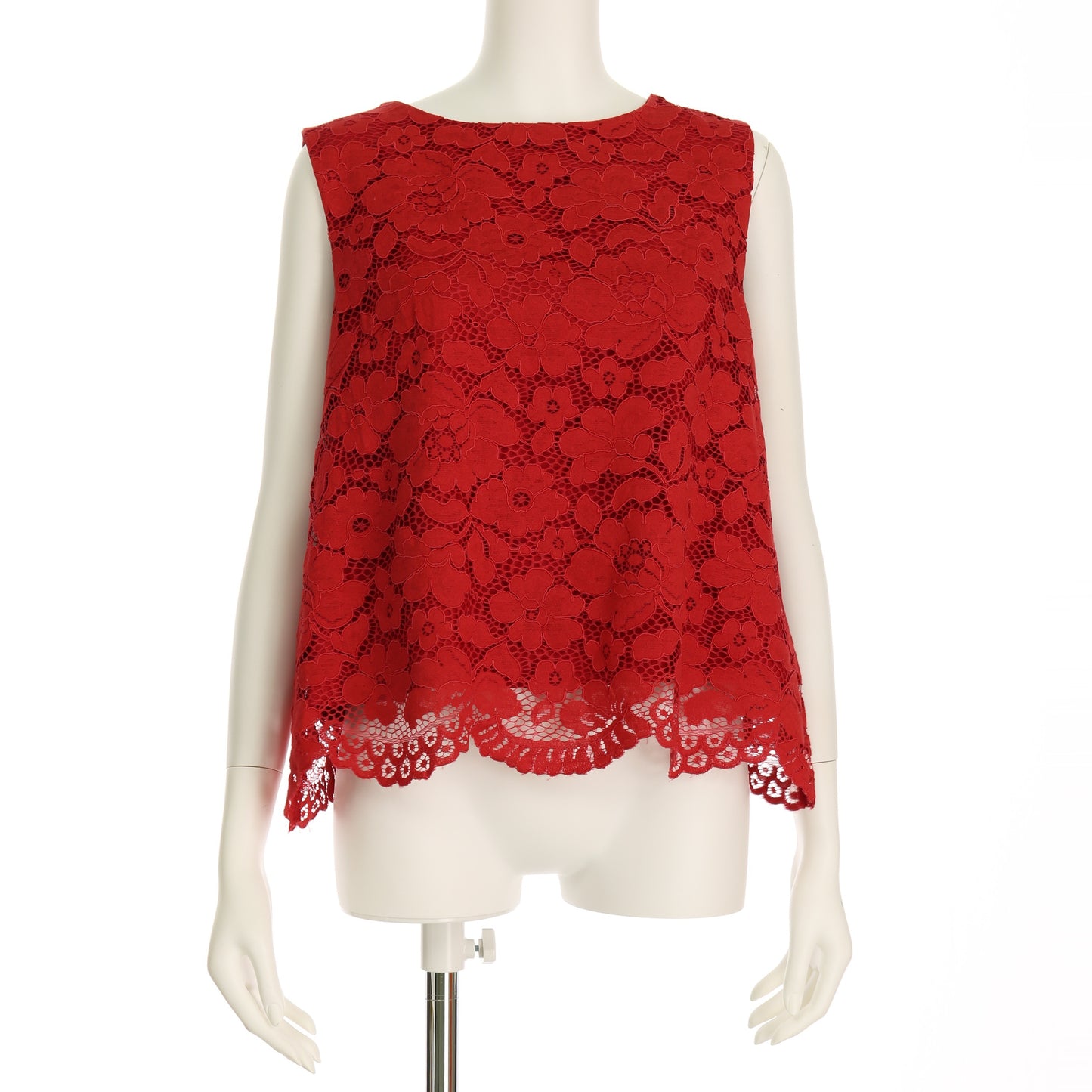 総レースノースリーブブラウス