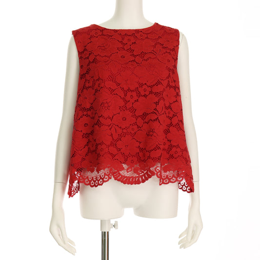 総レースノースリーブブラウス