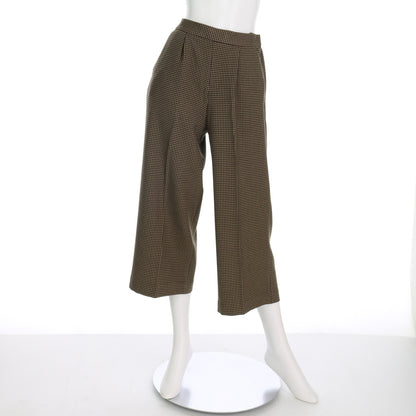 メモリッチウォームストレートタック入りワイドパンツ