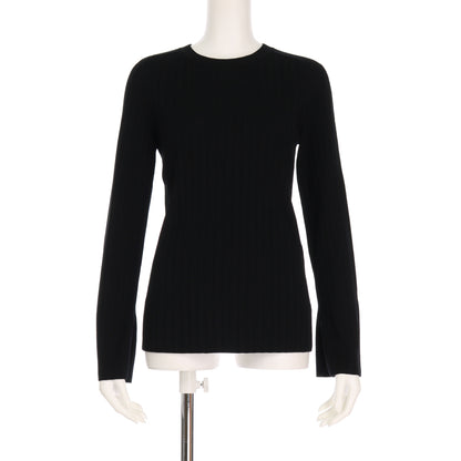 袖スリットリブニット