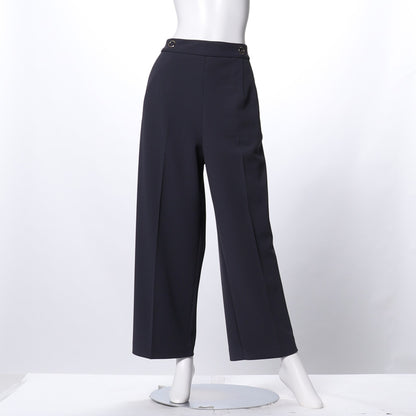 ハイストレッチカルゼワイドパンツ