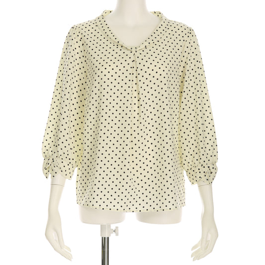ドット柄デザインブラウス