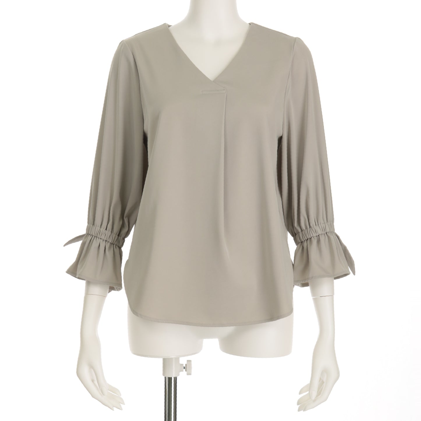 キャンディスリーブVネックブラウス