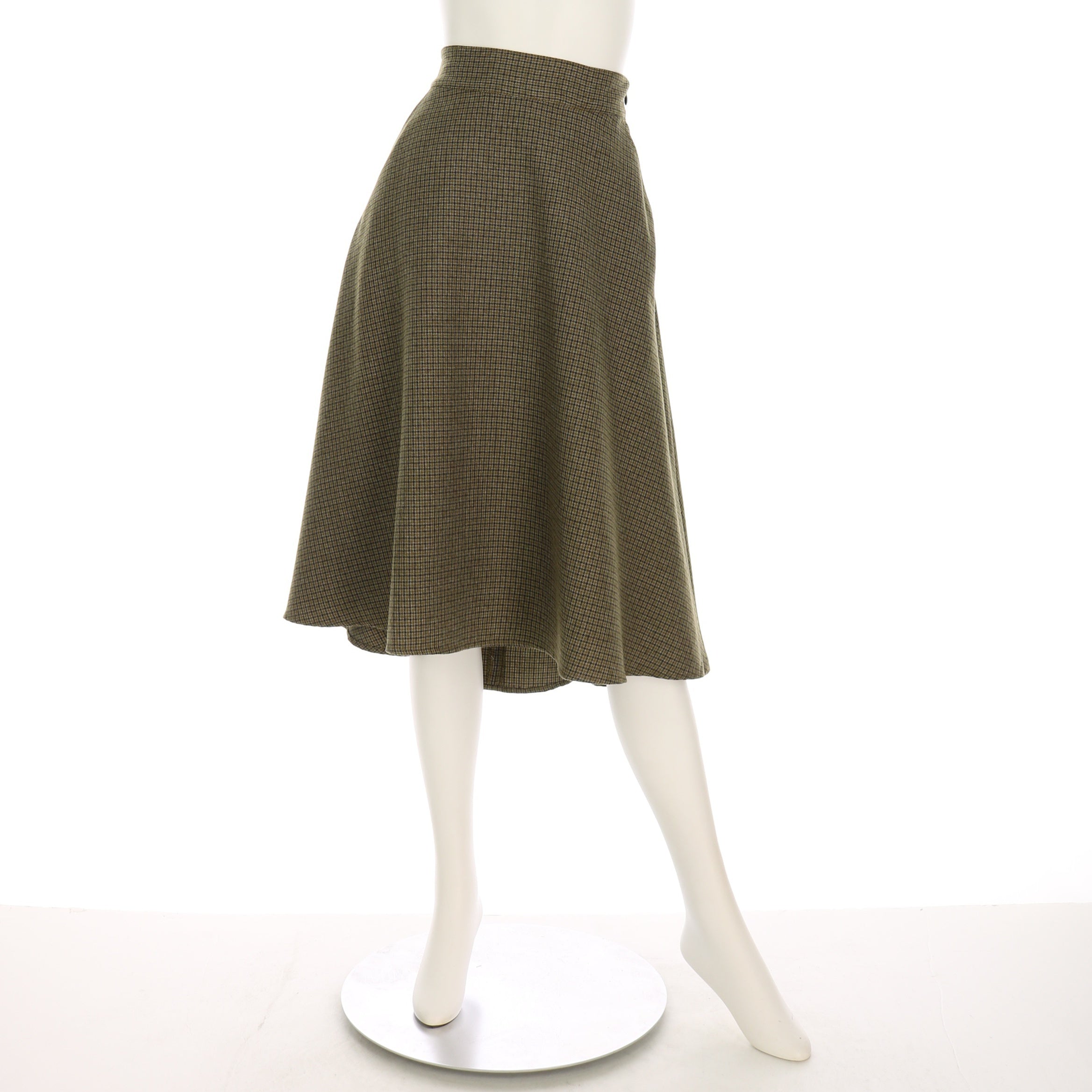 チェック柄フィッシュテールスカート