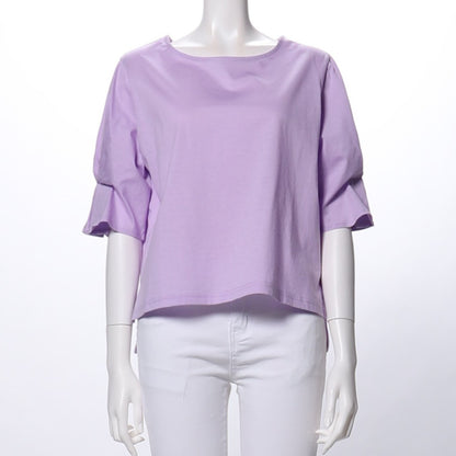 バイオシルケット袖タックカットソー