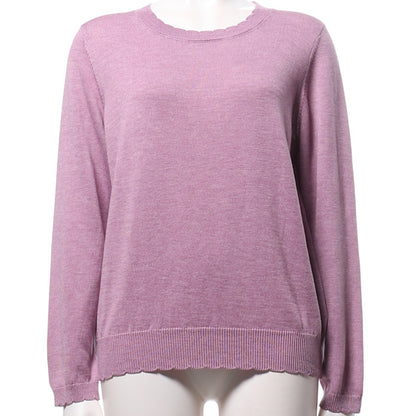 スカラップデザインニット