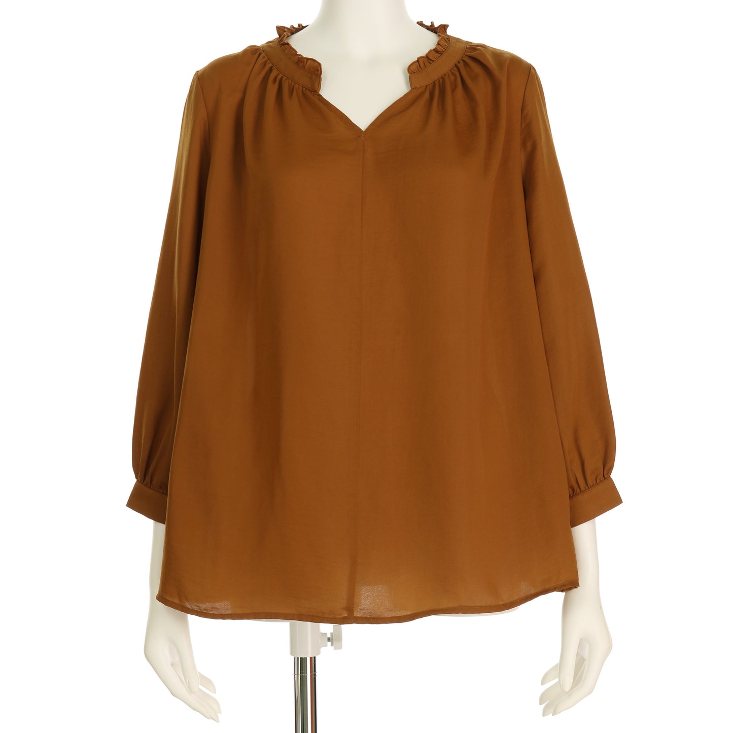 フリル襟ブラウス