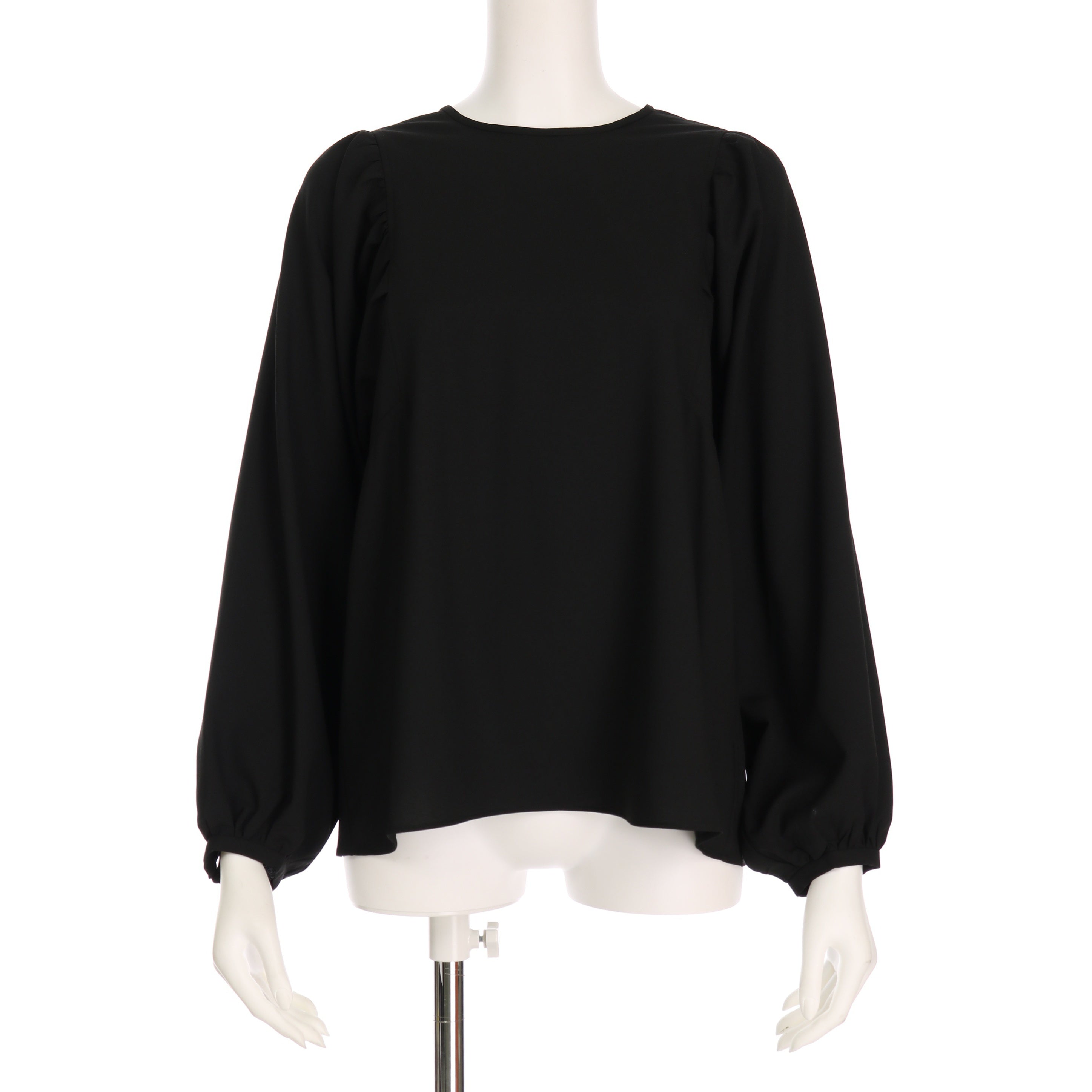 肩ギャザーボリュームスリーブブラウス