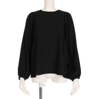 肩ギャザーボリュームスリーブブラウス