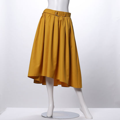 Dカンベルト付きフィッシュテールスカート