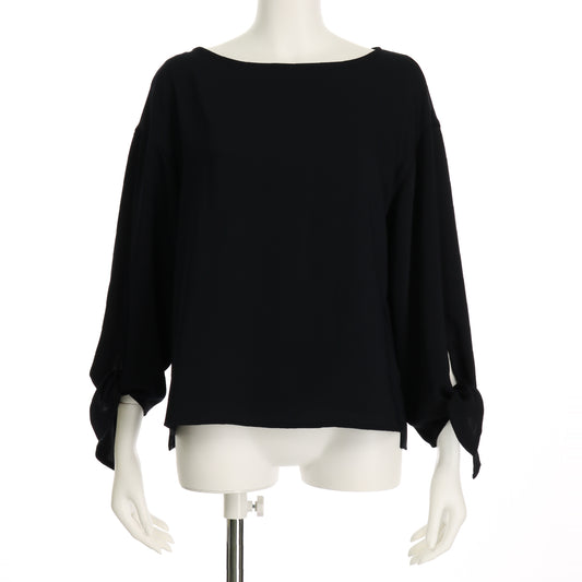 リボン袖ブラウス