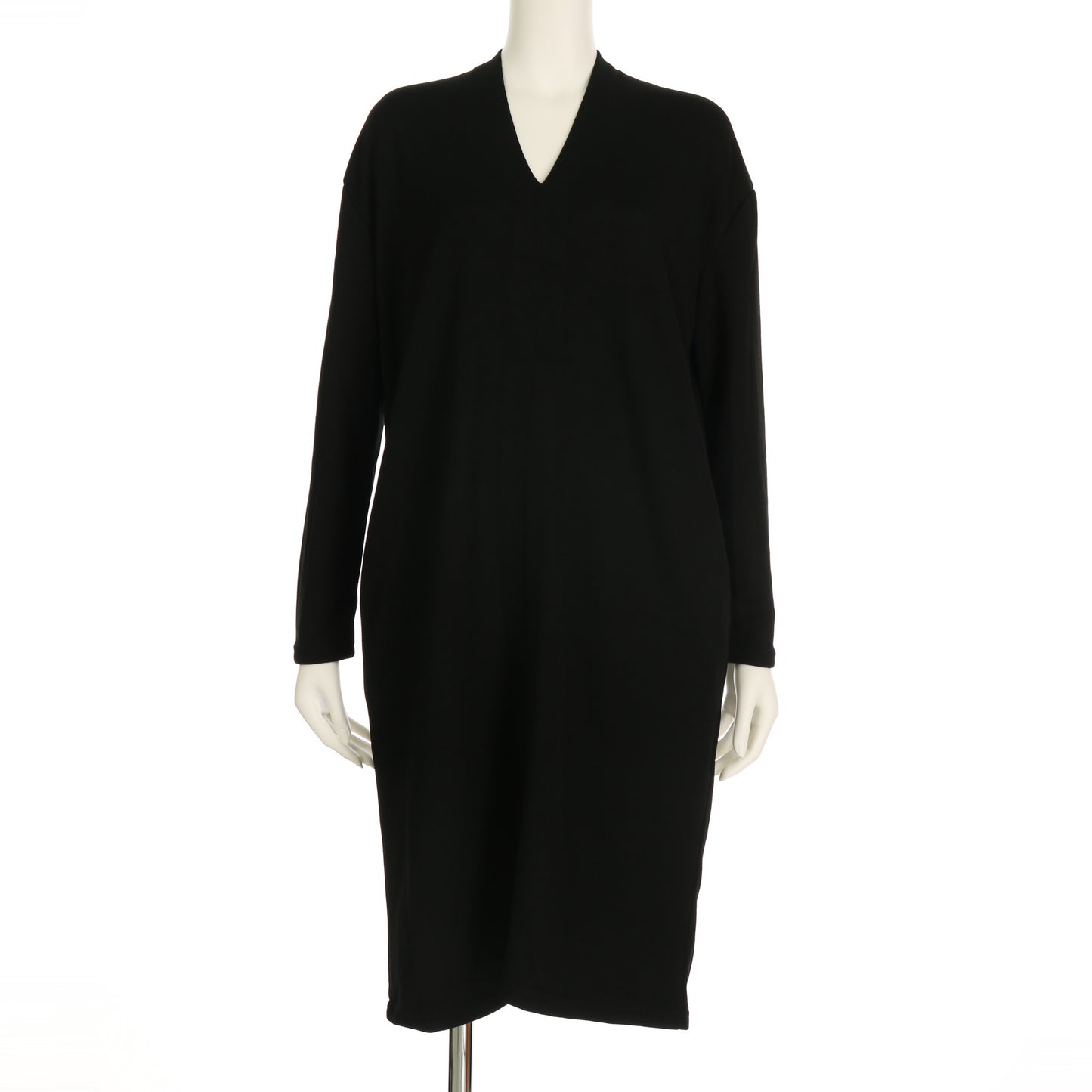 シンプルVネックワンピース