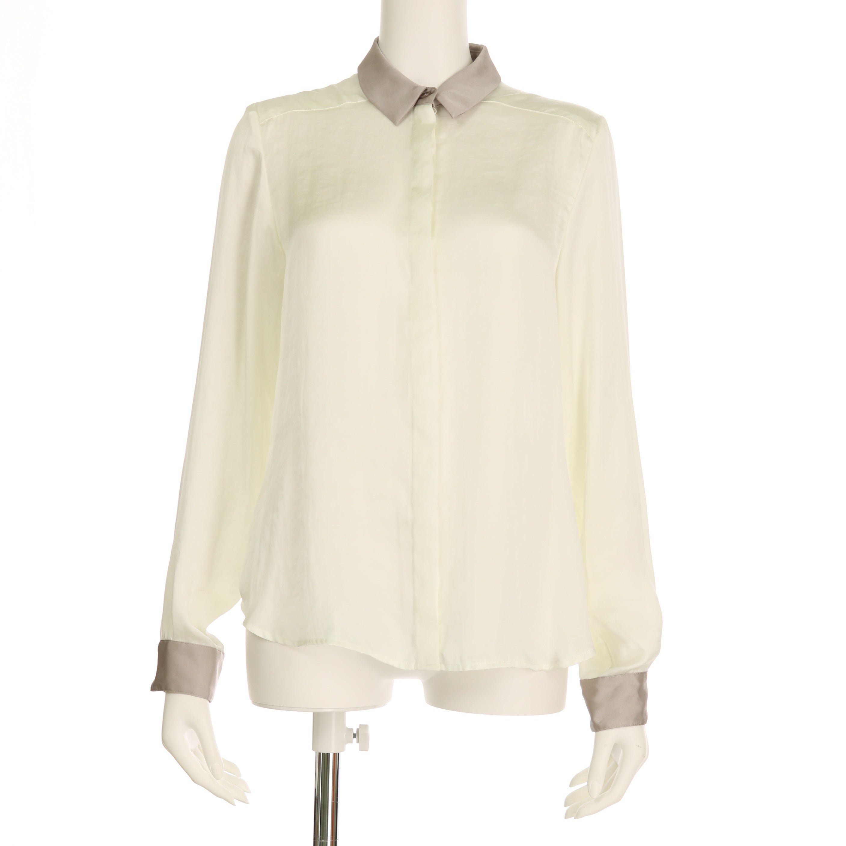 バイカラーデザインシャツブラウス