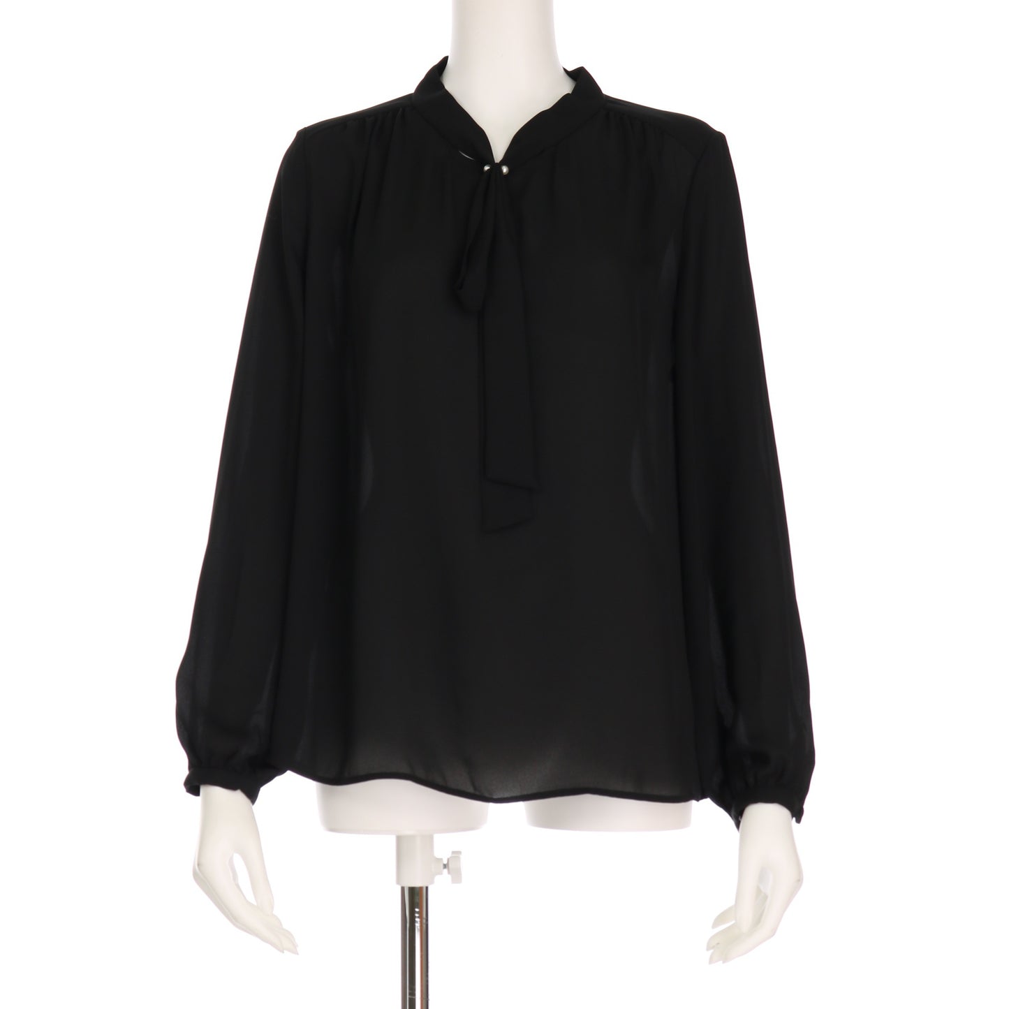 ボウタイ風デザインブラウス