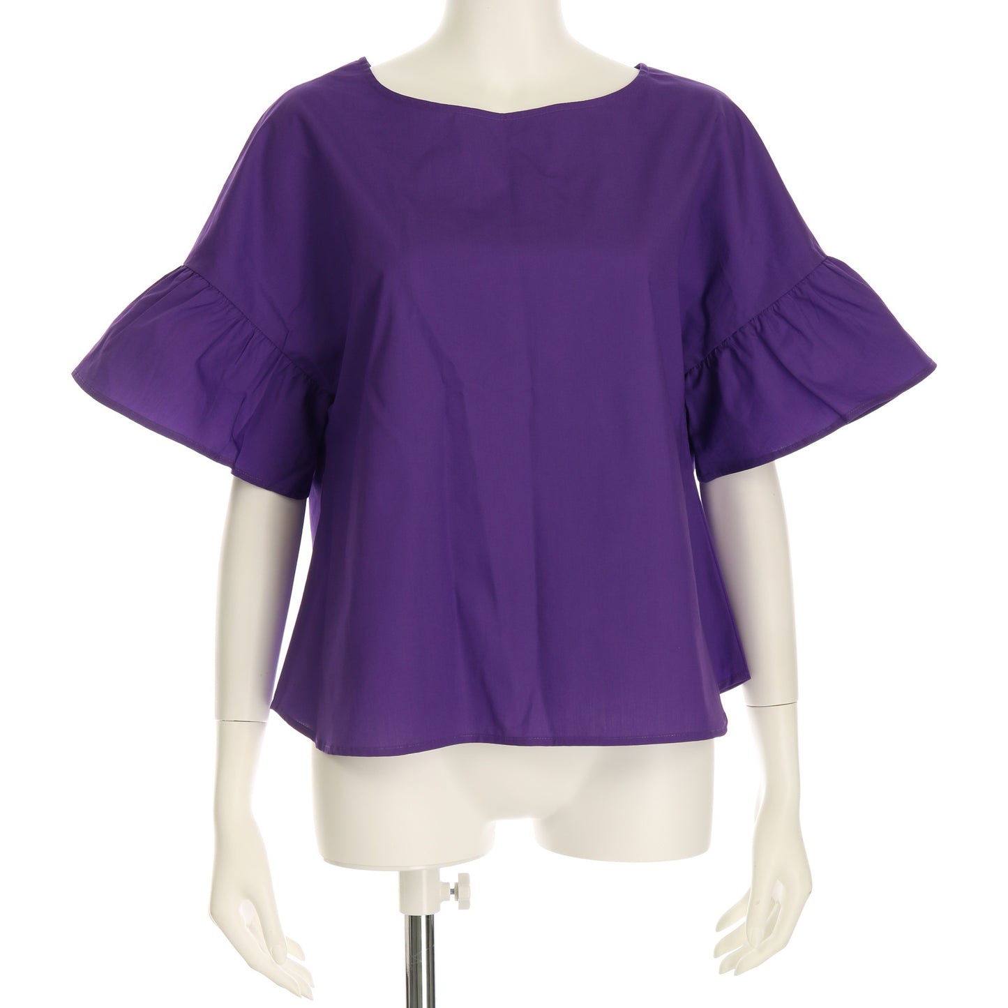 ざっくりシルエットフレアスリーブブラウス