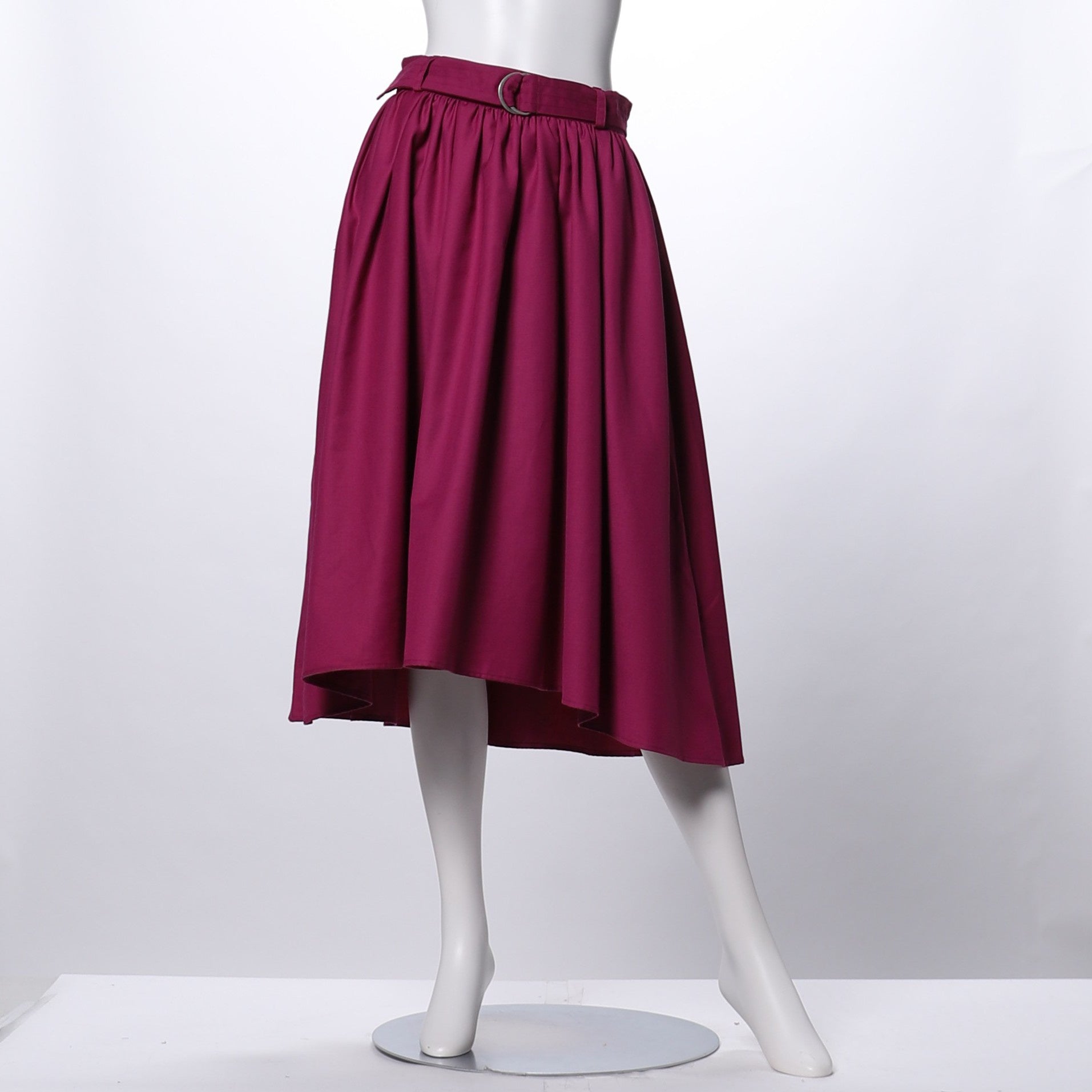 Dカンベルト付きフィッシュテールスカート