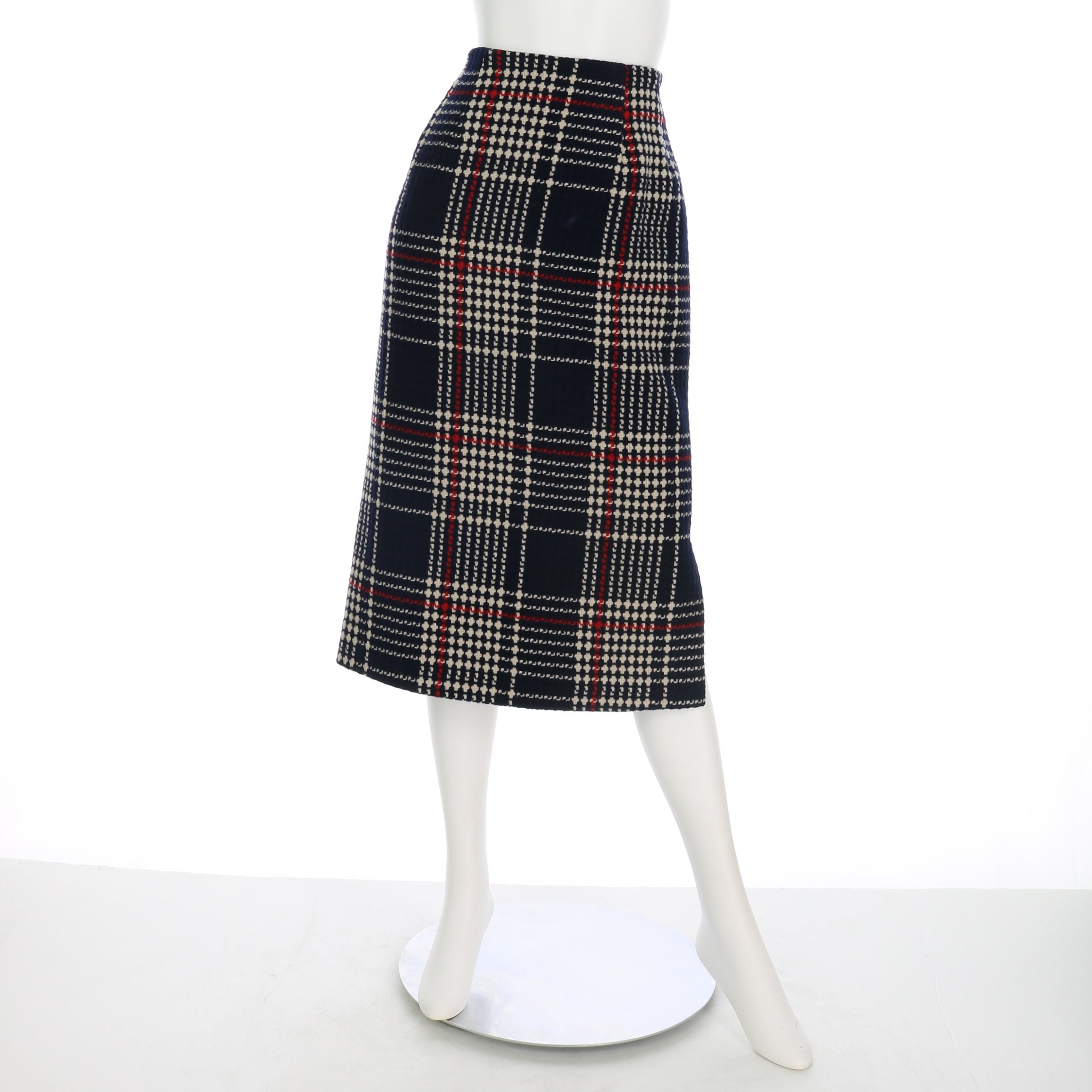 レトロチェックタイトスカート