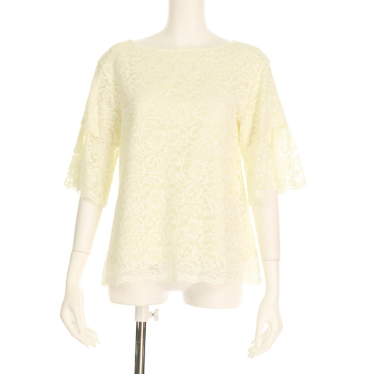 総レースフレアスリーブブラウス