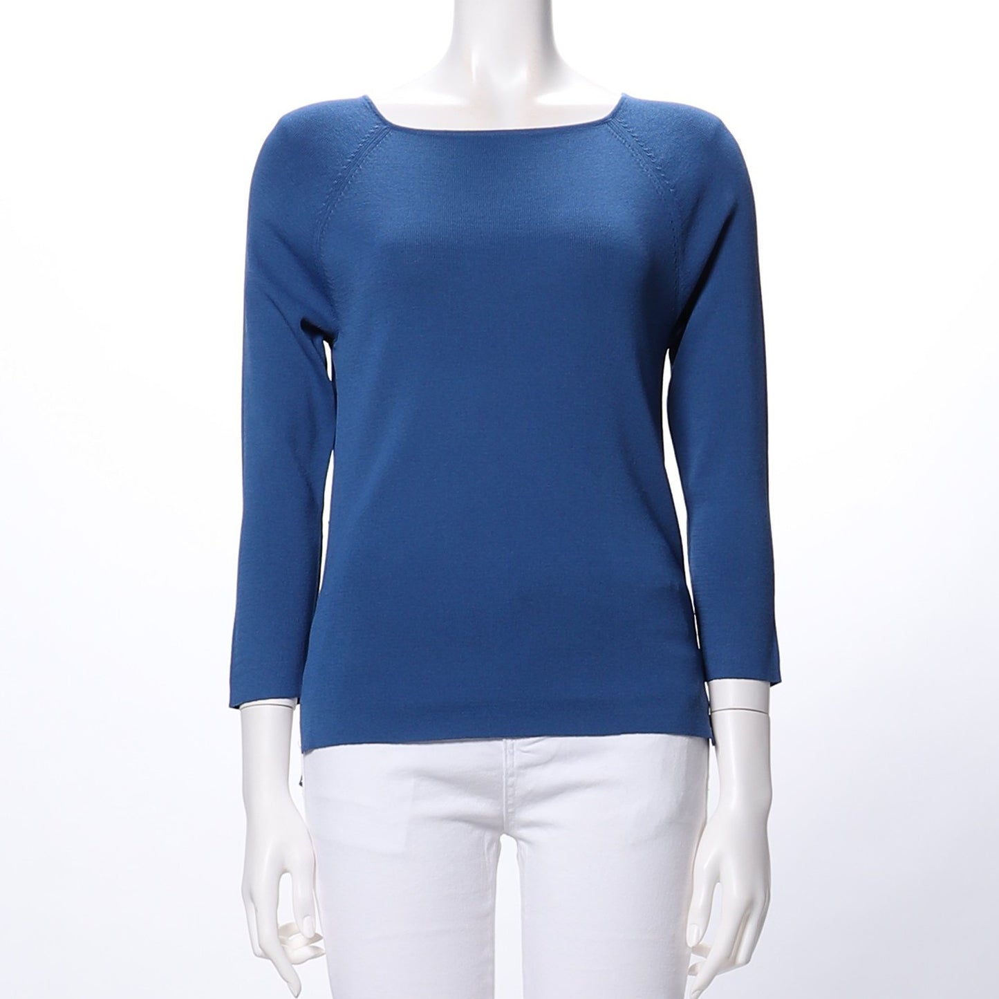 スクエアネックサイドスリットニット