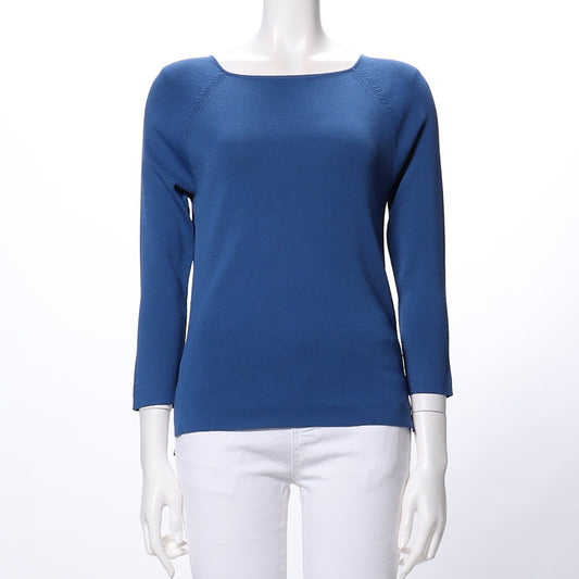 スクエアネックサイドスリットニット