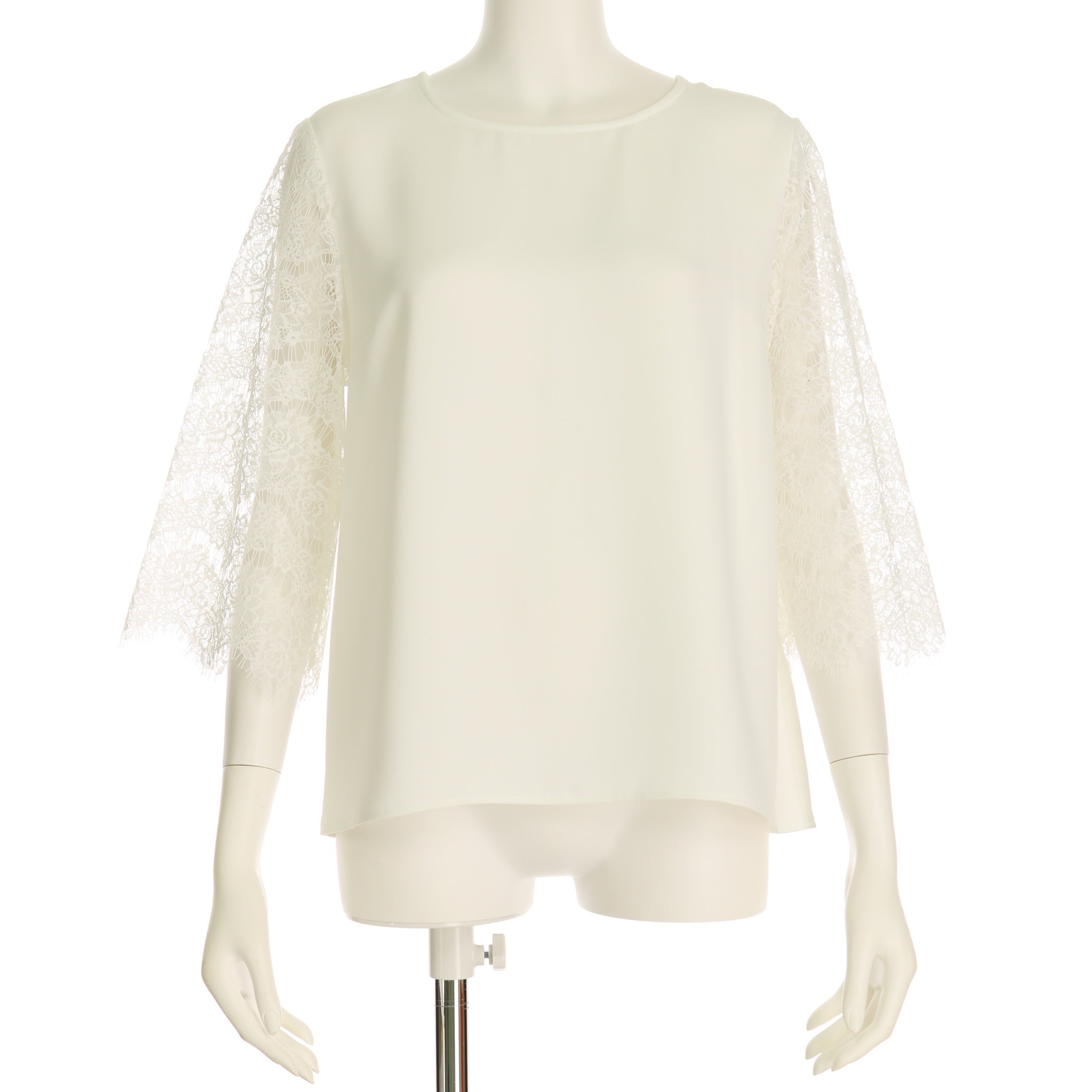 アイラッシュレーススリーブブラウス