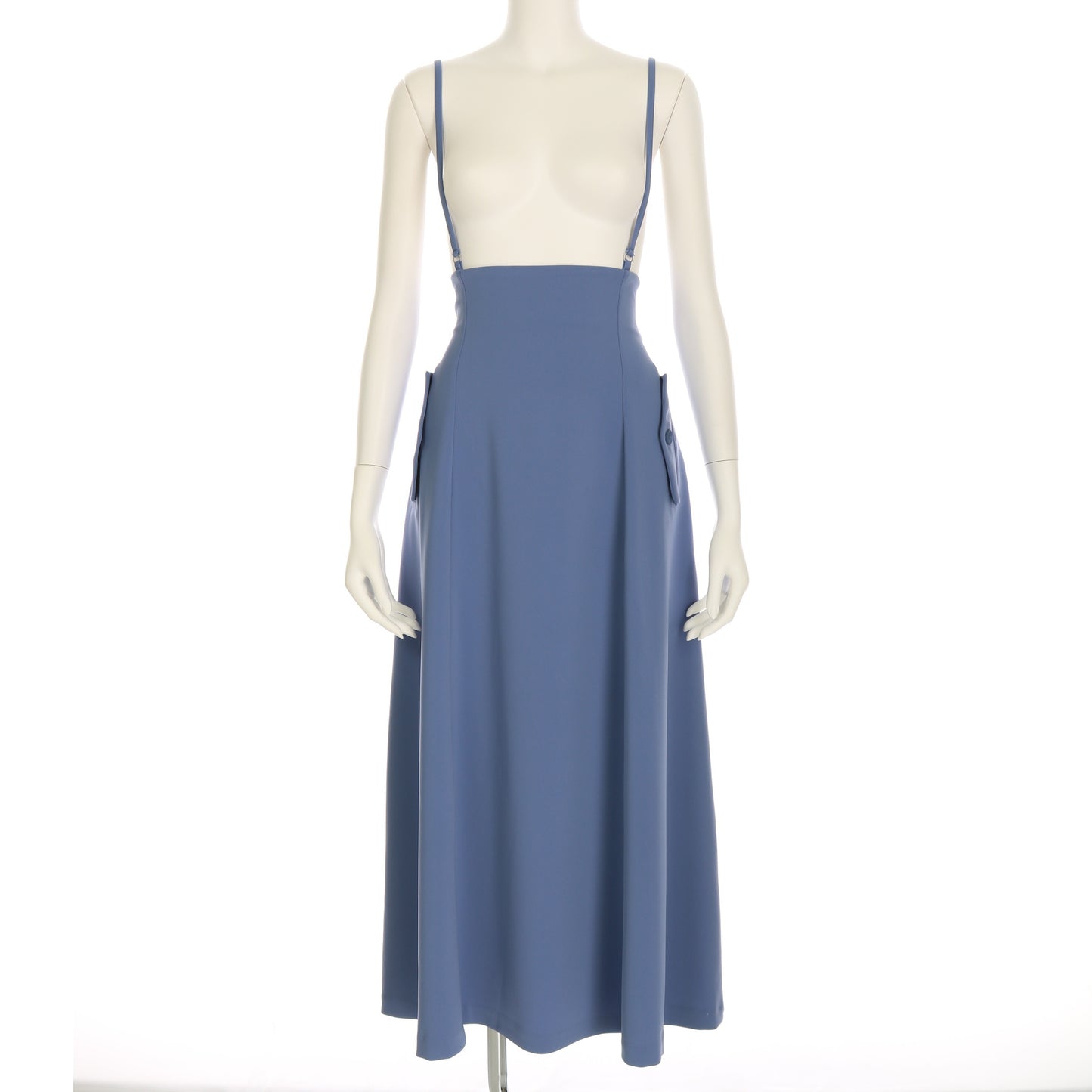 サスペンダー付きハイウェストスカート