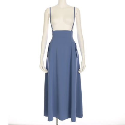 サスペンダー付きハイウェストスカート