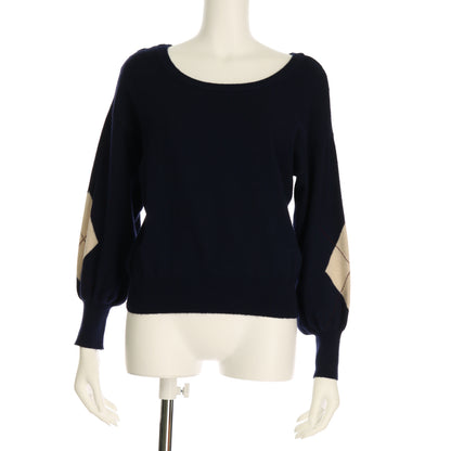 アーガイルデザインニットプルオーバー