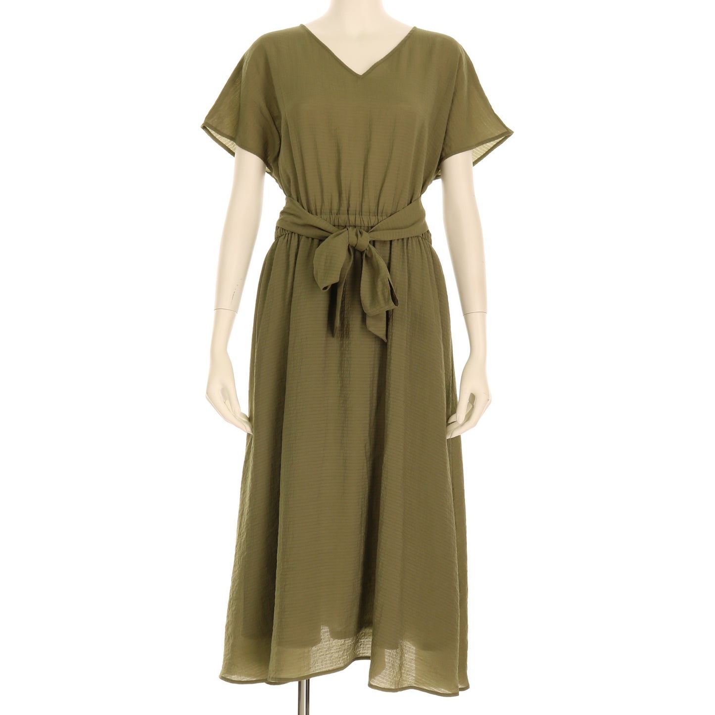 ウエストギャザーワンピース