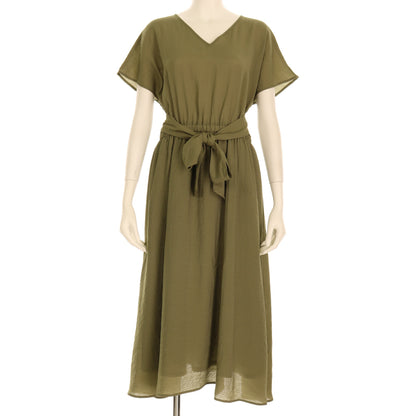 ウエストギャザーワンピース