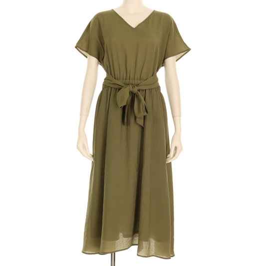 ウエストギャザーワンピース