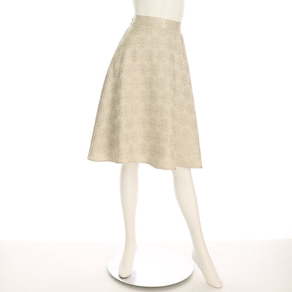 織り柄ジャガードフレアスカート