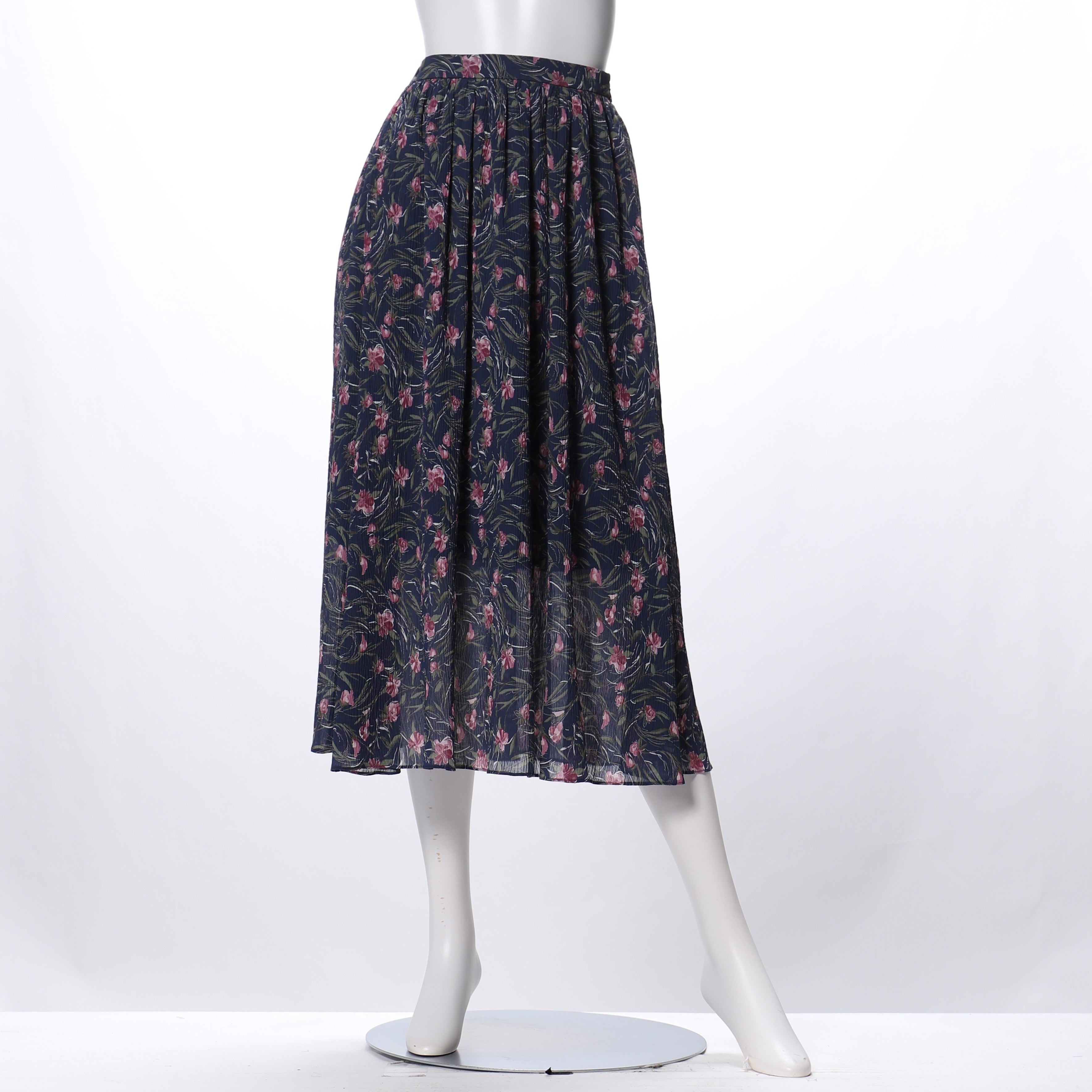 マジョリカプリーツ花柄スカート