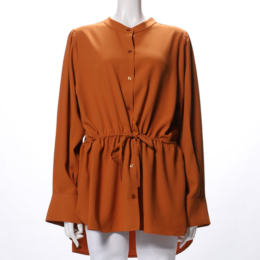 ウエストシャーリングブラウス